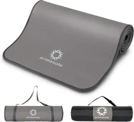 1/2 Thick Exercise Mat with Carry Strap & Case Mat for Yoga Pilates Fitness at Home and Gym 72" L x 24" W