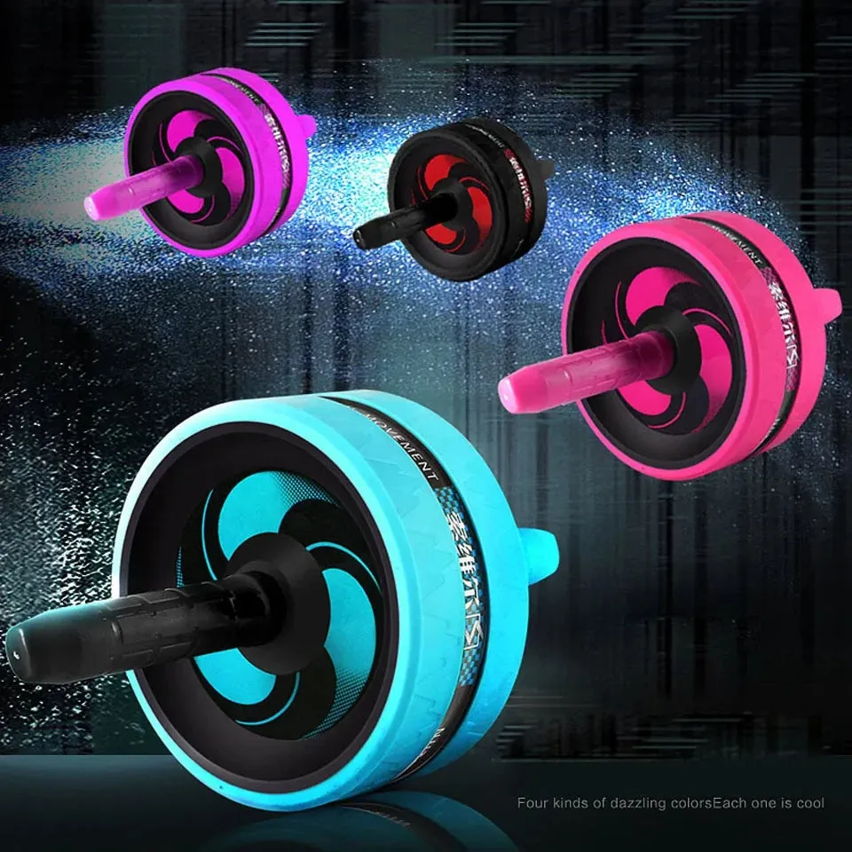 2-in-1 Ab Roller and Jump Rope Set for Core Strength and Cardio Fitness