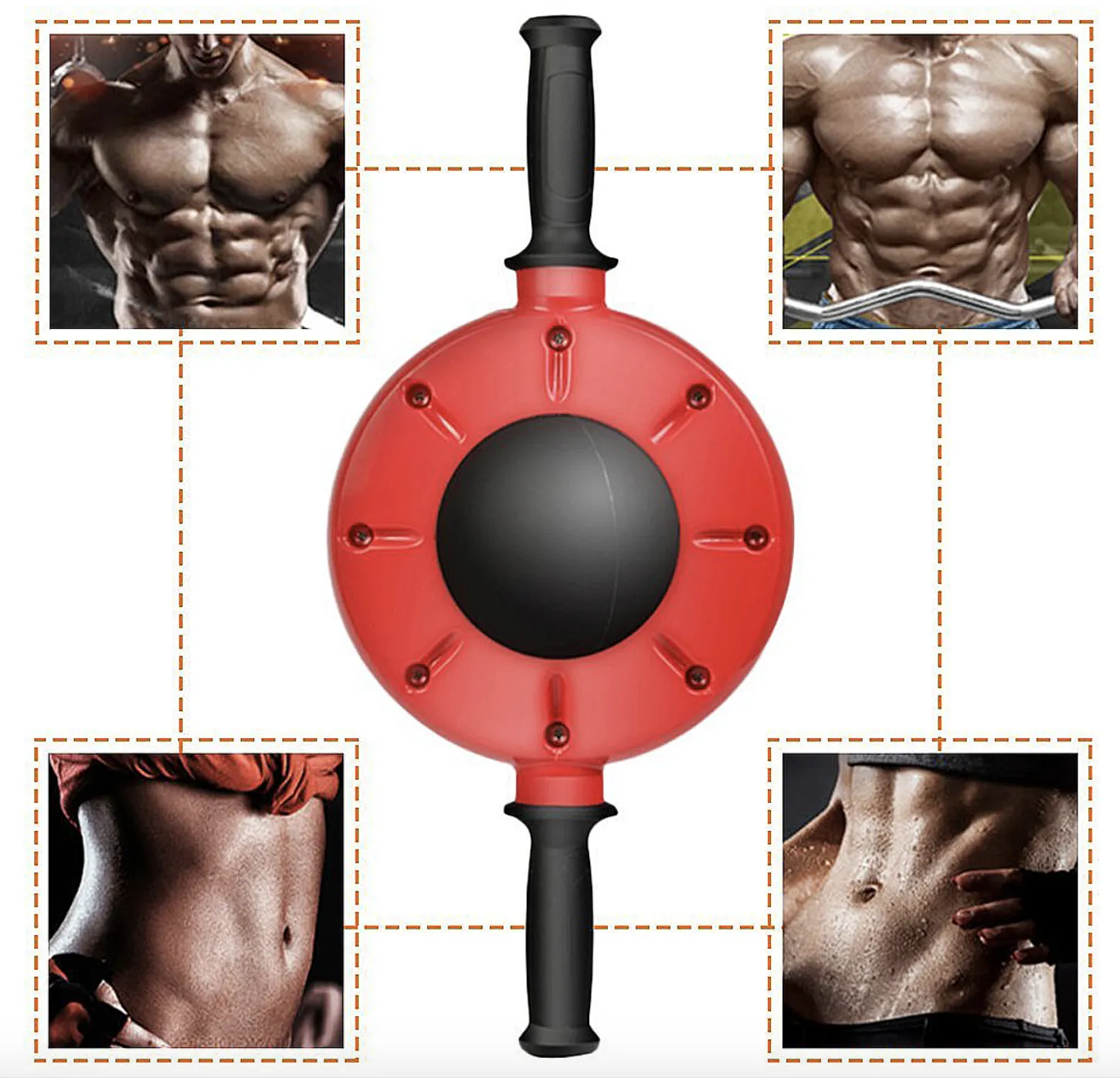 Abs Workout Flat Stomach Core Fitness Training Power Roller