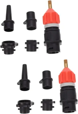 Air Valve Adapter Accessories Inflatable Valve Adaptor Pump with Gauge Nozzle Paddleboard Adaptor Liner