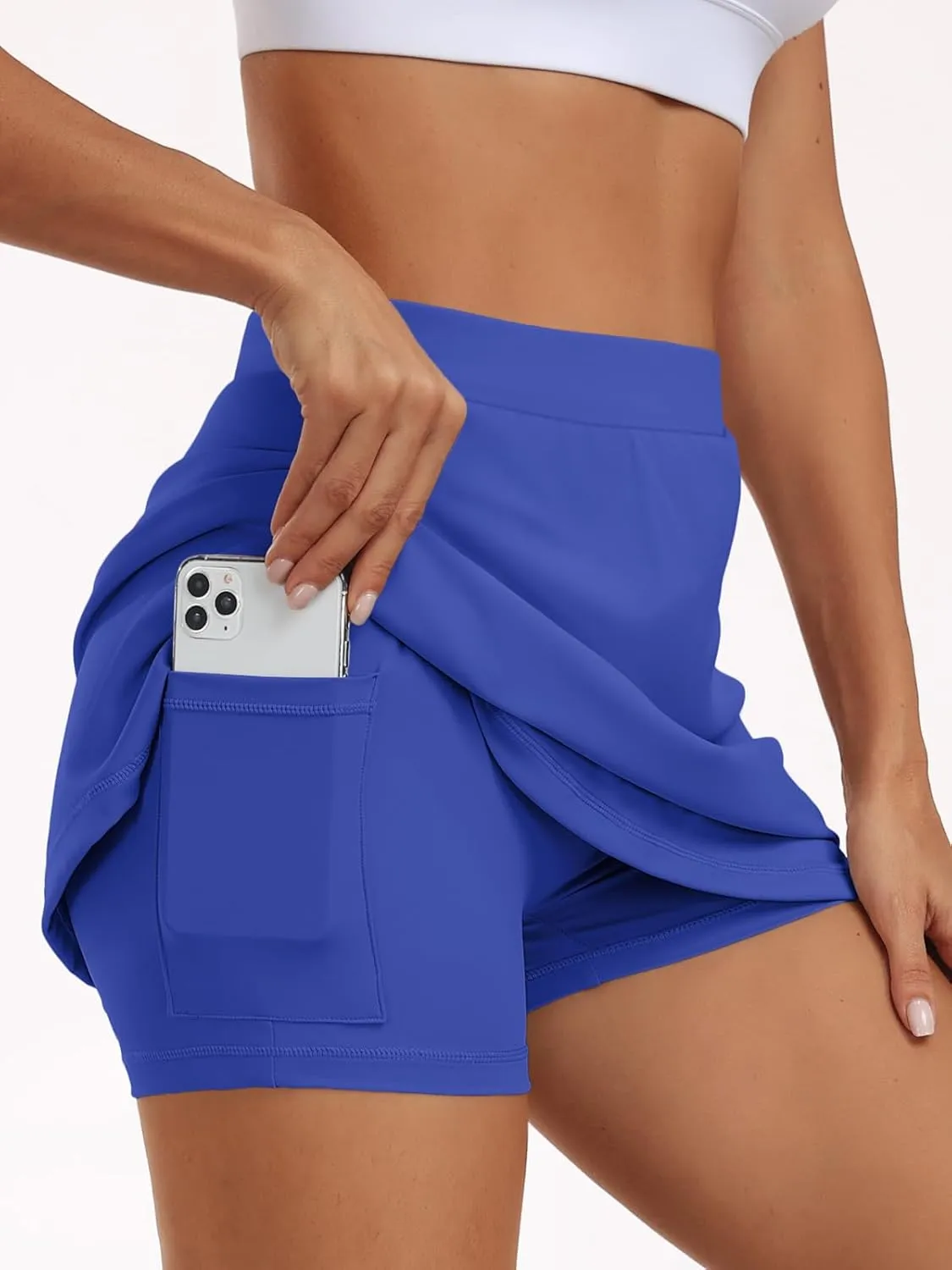 AUTOMET Women's Mini Tennis Skirt with Shorts Underneath 2025 Athletic Workout Cute Golf Skorts Trendy Summer Gym Clothes