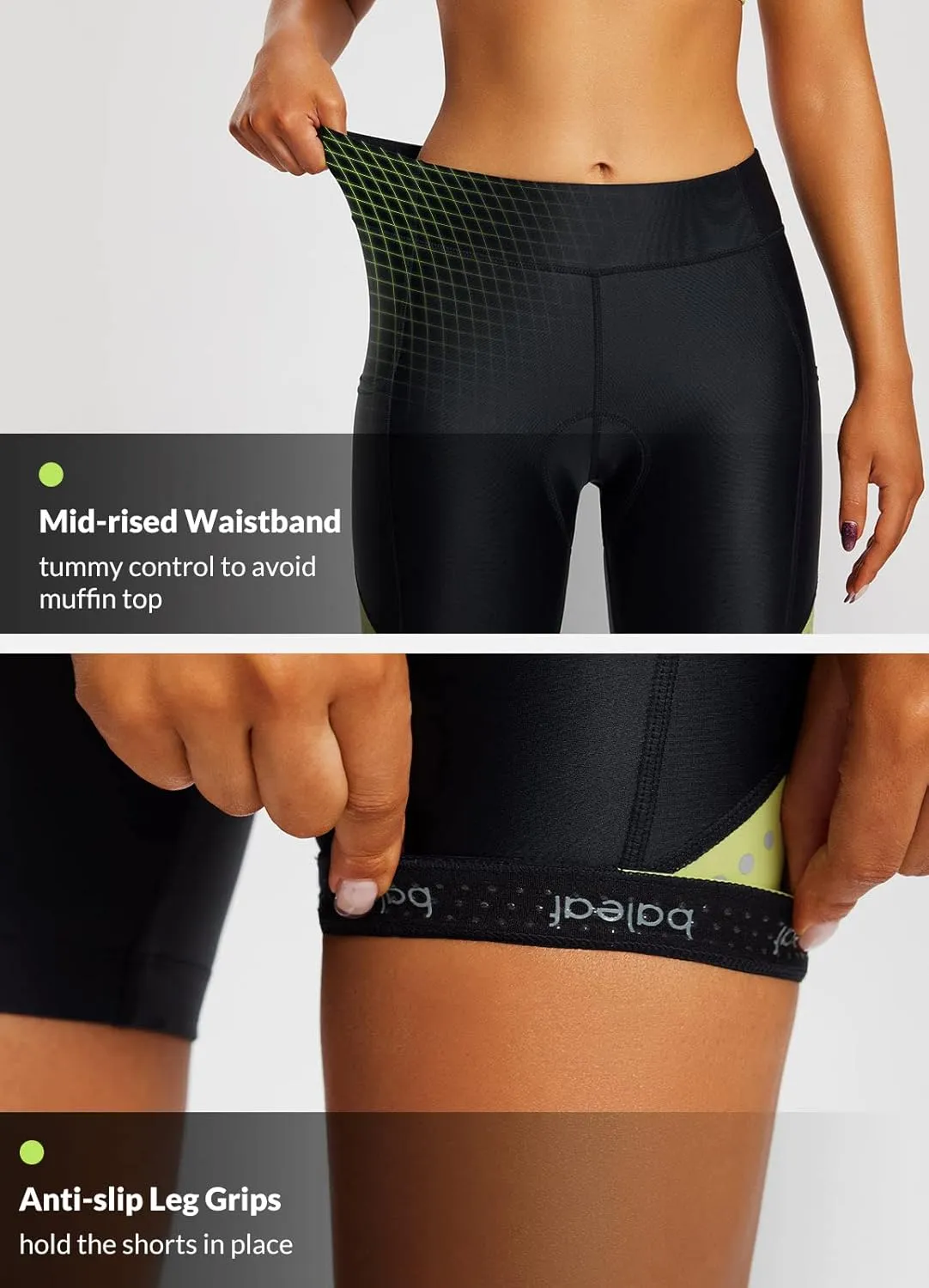 BALEAF Women's 4D Padded Bike Shorts Cycling Underwear with Pockets UPF50 