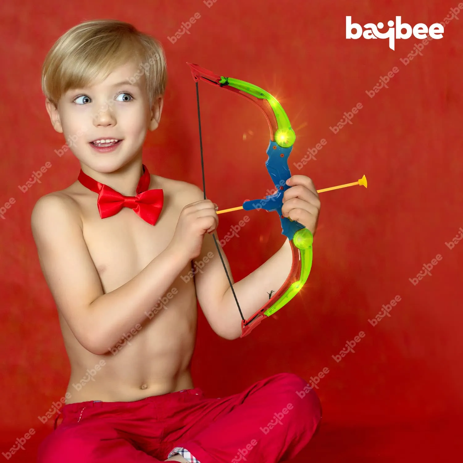 Baybee Bow and Arrow Toys for Kids, Archery Set with 3 Suction Cup Arrow, Quiver & Dartboard