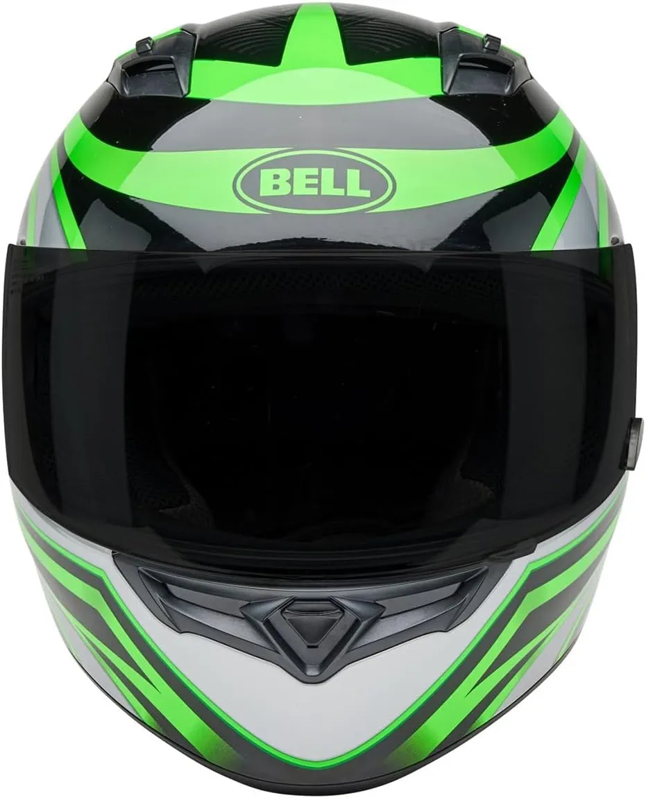 BELL Qualifier Full-Face Motorcycle Helmet (Gloss Conduit Black/Kryptonite - Large)