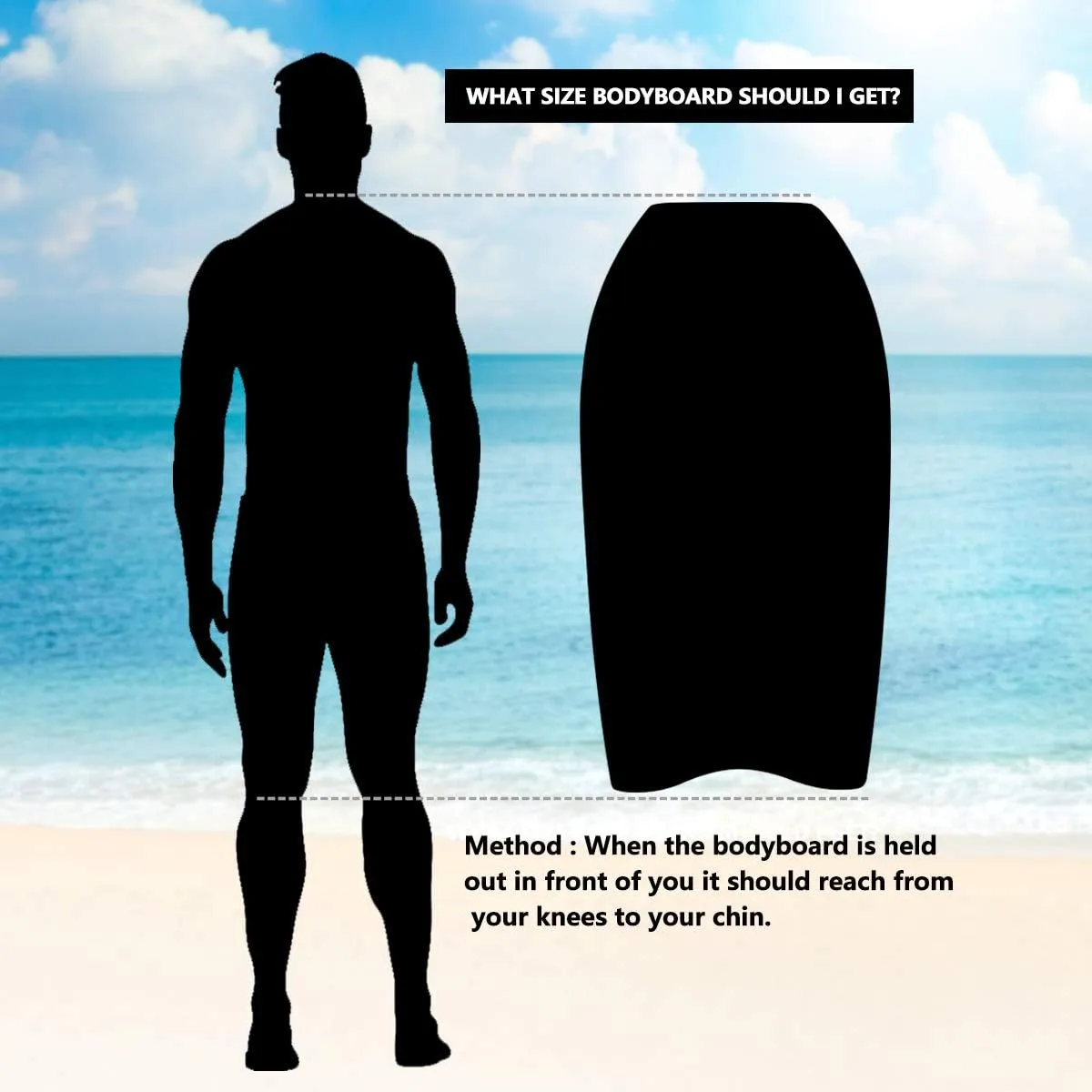 Bodyboard with Wrist Leash, 33-inch/37-inch/42-inch Lightweight Body Board with EPS Core and High-Speed Slick Bottom Surface, Perfect Surfing for Kids Teens and Adults