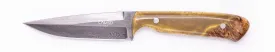 Carved Damascus Field Knife #20611