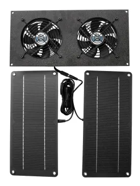 Coolerguys Solar Powered Dual Fan Cooling Kit