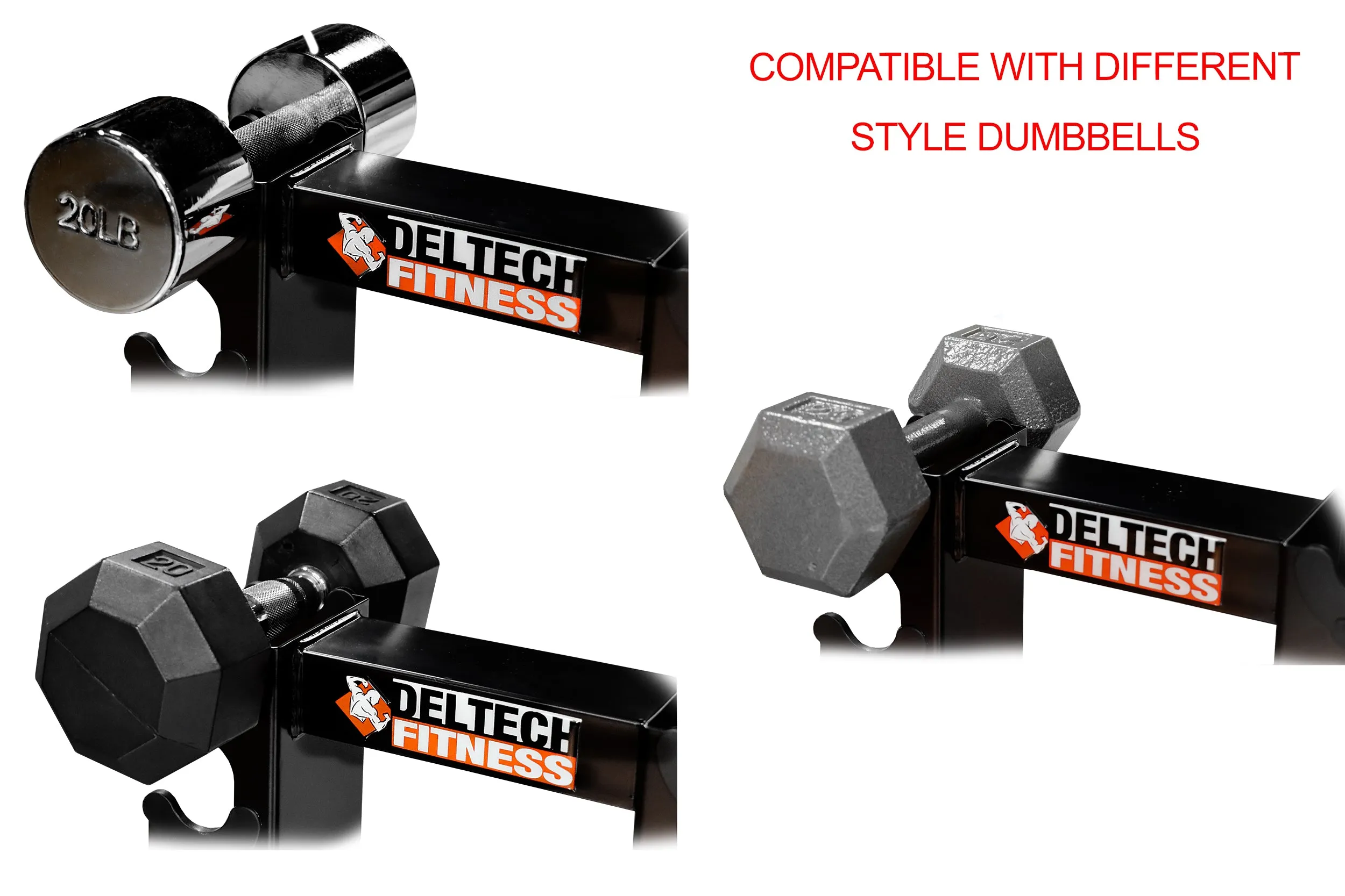 Deltech Fitness 6 Pair Vertical Dumbbell Rack (DF5100)