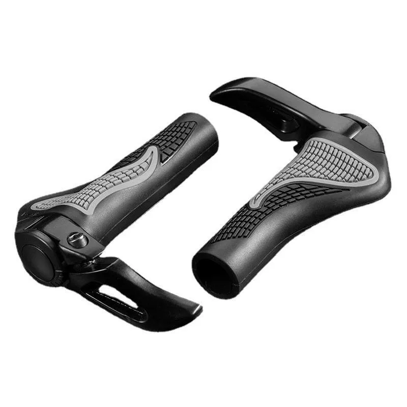 ESLNF MTB Bicycle Grips Horns Shofar Vice Handlebar Grips Cycling Shockproof Dust-proof Bike Grips Rubber Bilateral Locked