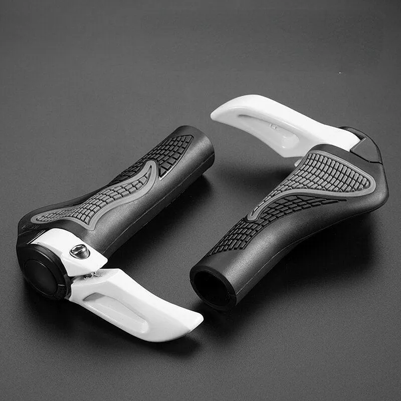 ESLNF MTB Bicycle Grips Horns Shofar Vice Handlebar Grips Cycling Shockproof Dust-proof Bike Grips Rubber Bilateral Locked