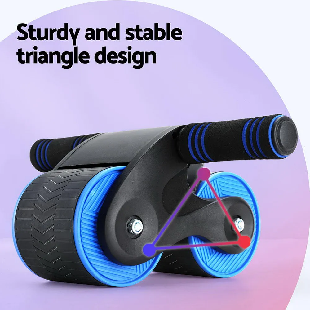 Everfit Ab Roller Automatic Rebound Blue
