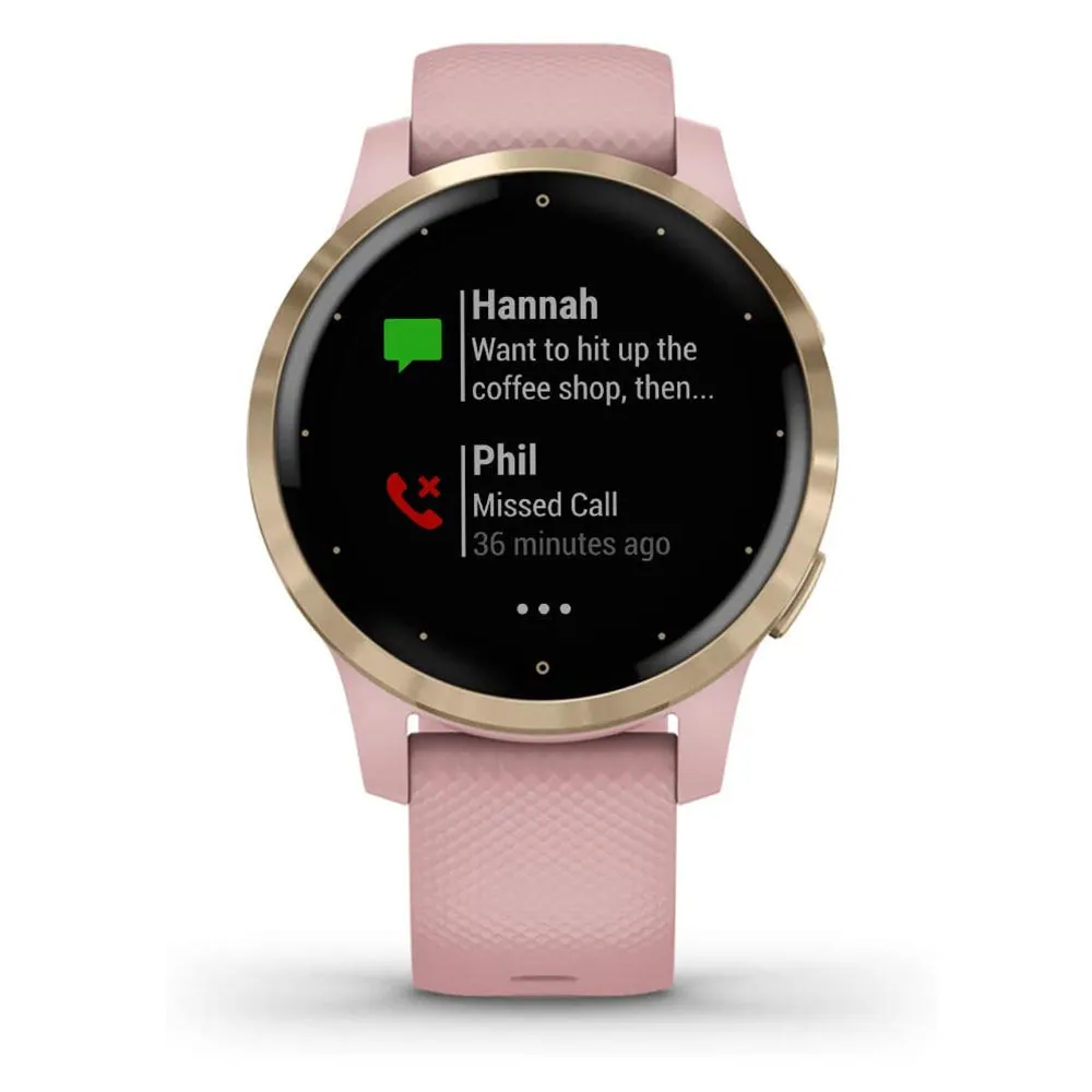 Garmin vivoactive 4S Features Music Body Energy Monitoring Pulse Ox Sensors Smaller Sized GPS Smart watches - 010-02172-31(2)