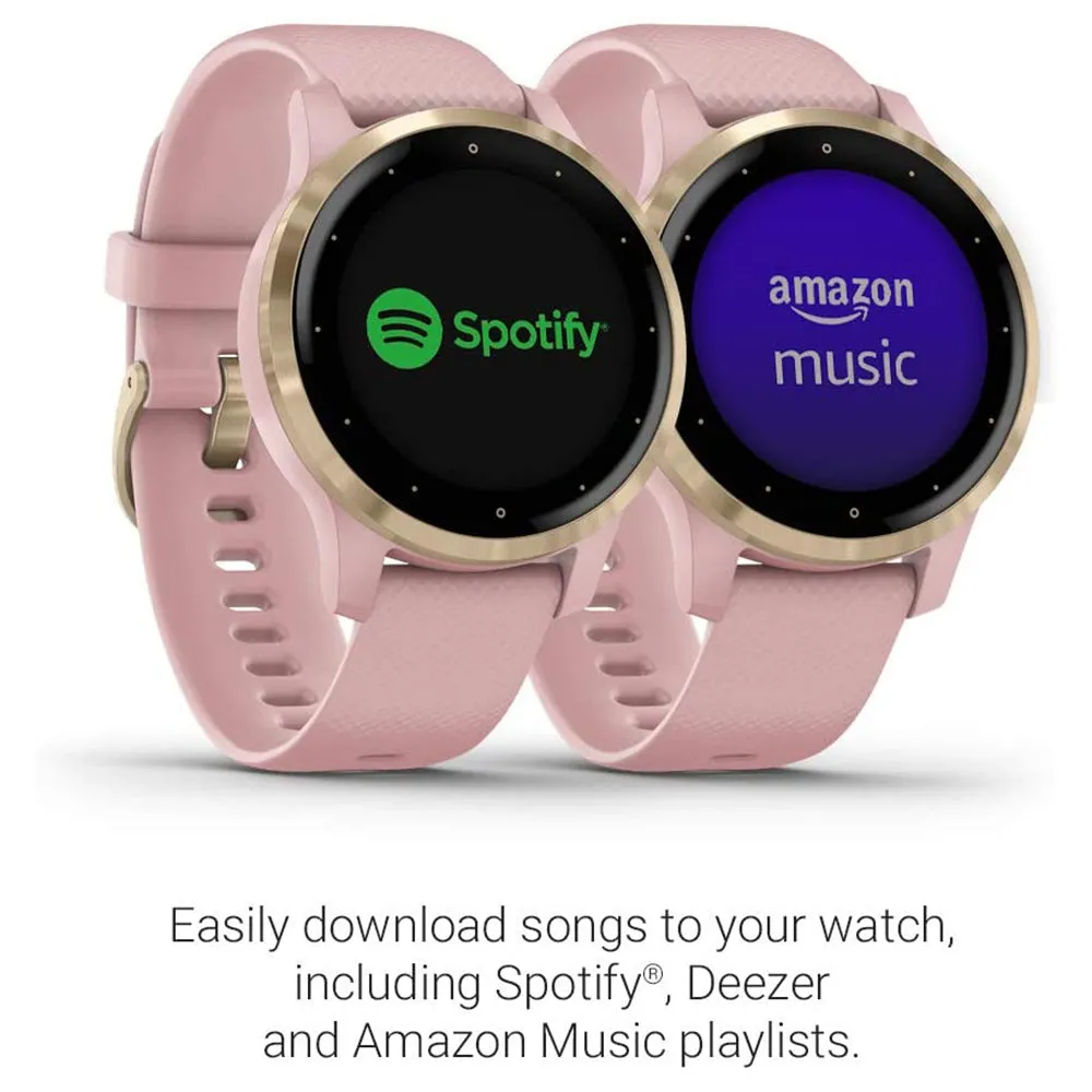 Garmin vivoactive 4S Features Music Body Energy Monitoring Pulse Ox Sensors Smaller Sized GPS Smart watches - 010-02172-31(2)