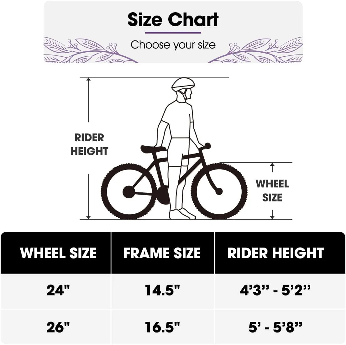 HH HILAND Bamcbase Womens Mountain Bike, 24 26 Inch 21 Speeds Hybrid Commuter Bicycle for Adults, Sport Hardtail Trail MTB