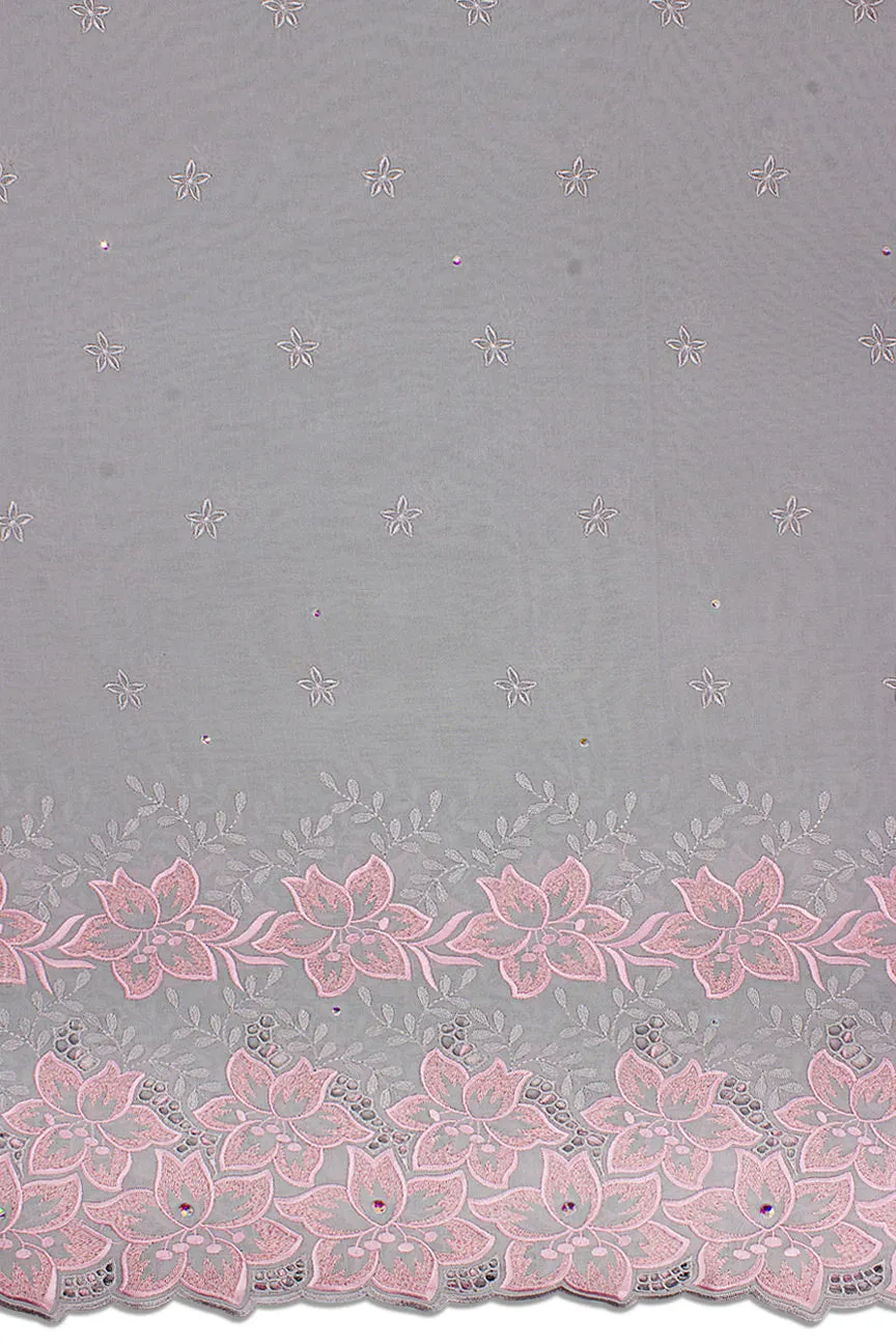 High Quality Lace - HQL1003 - Lafaya Syle Lace in Ash Grey