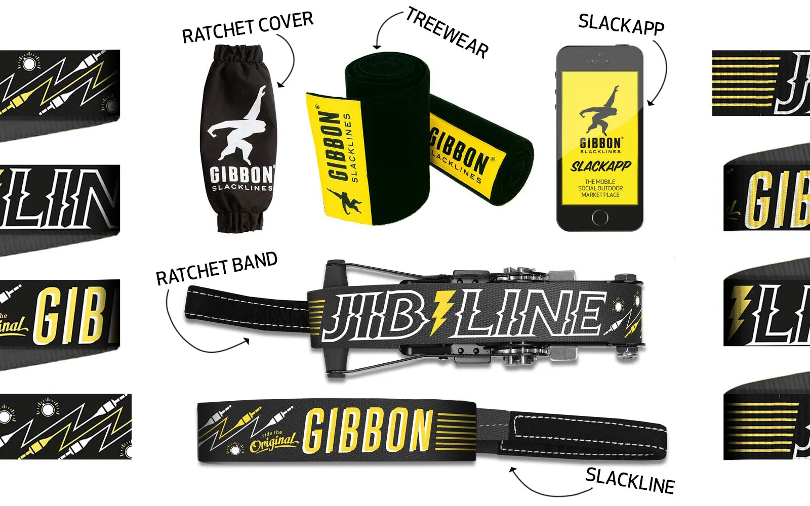 Jib Line Slackline Set