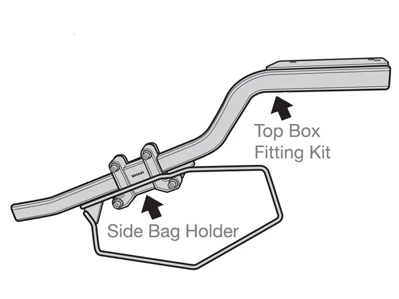 Kawasaki Versys 650 (10-14) SHAD Soft Pannier Adaptor