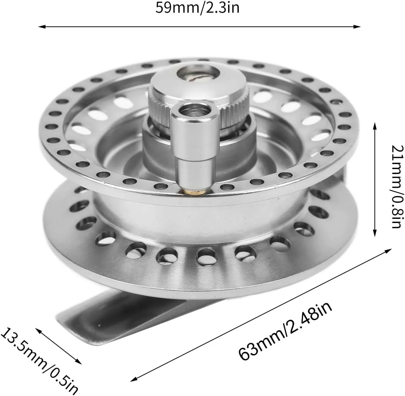 Metal Raft Front End Fishing for Rock Fly Fishing, Durably Aluminum Alloy Material, Ticking Sound Mechanism, Lightweight and Compact, Excellent Quality Outdoor Fish Tackle