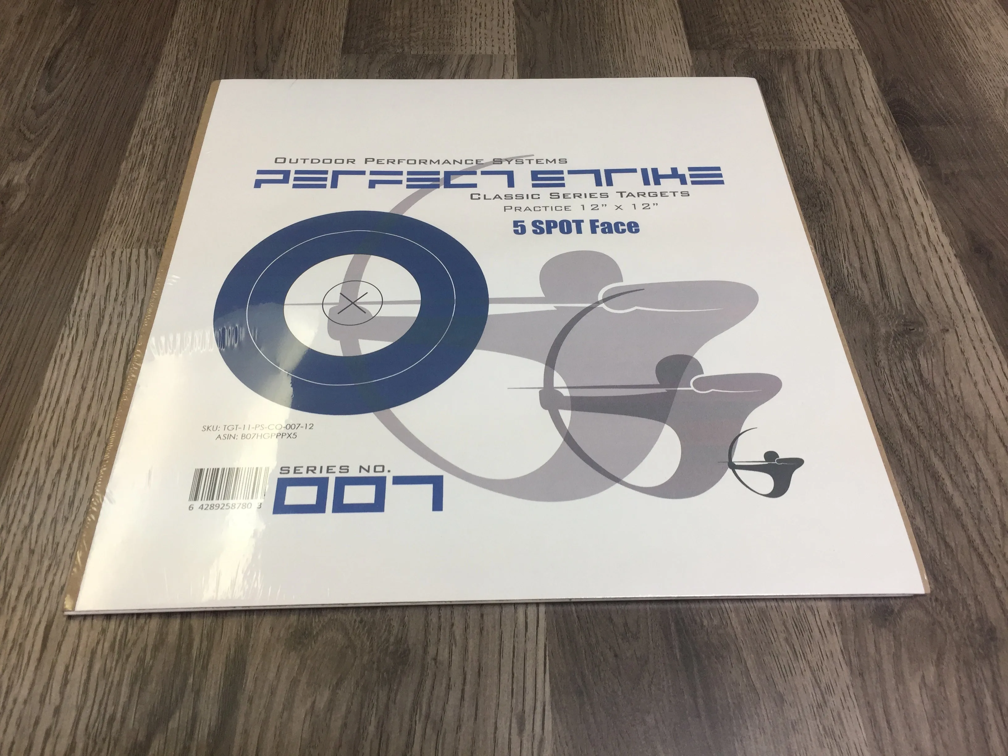 Perfect Strike ARCHERY SYSTEM Targets. CLASSIC OPS No. 007. Five Spot. 12" x 12". (24 Targets.)