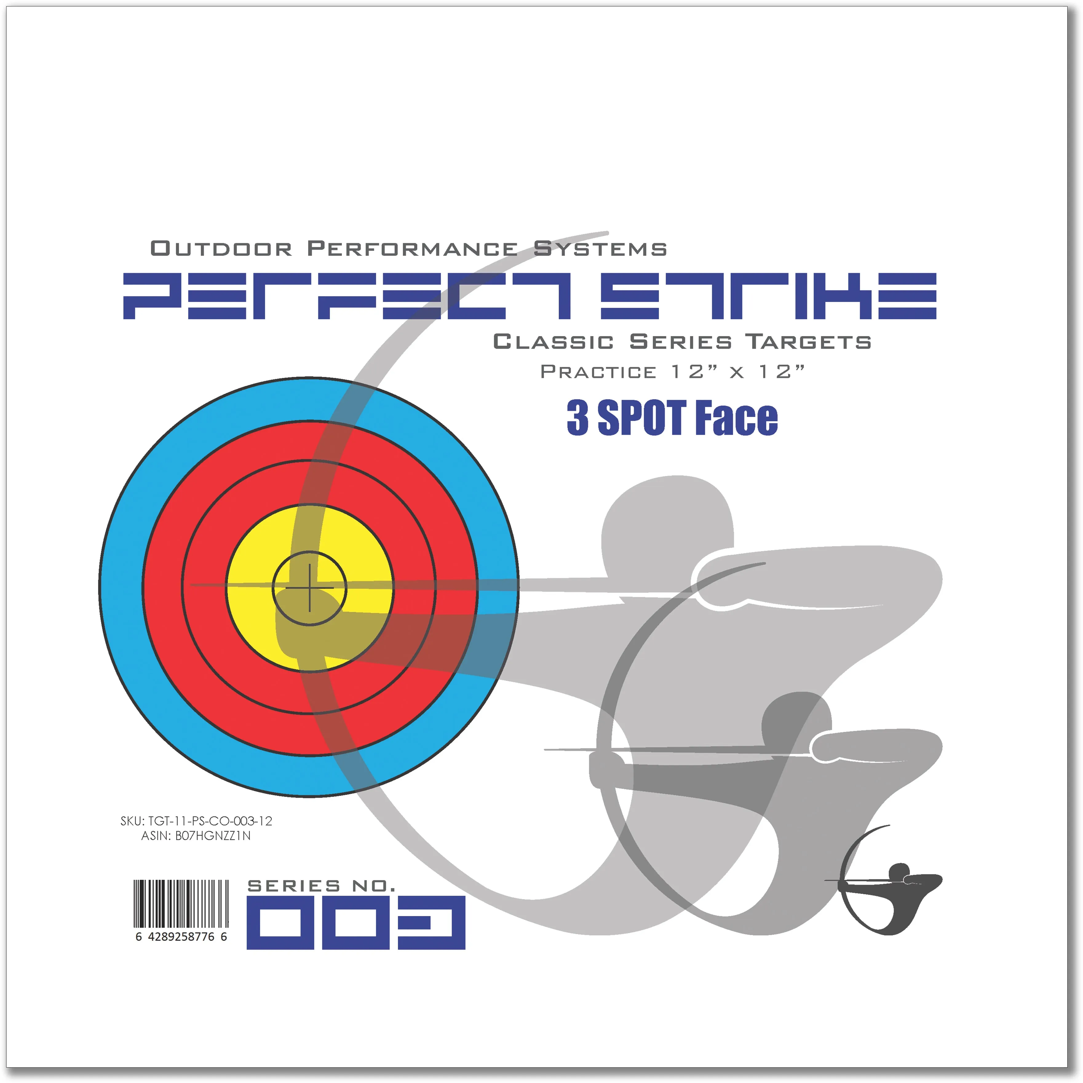 Perfect Strike Archery TARGETS. Classic OPS 003. (12" x 12") (12 Targets)
