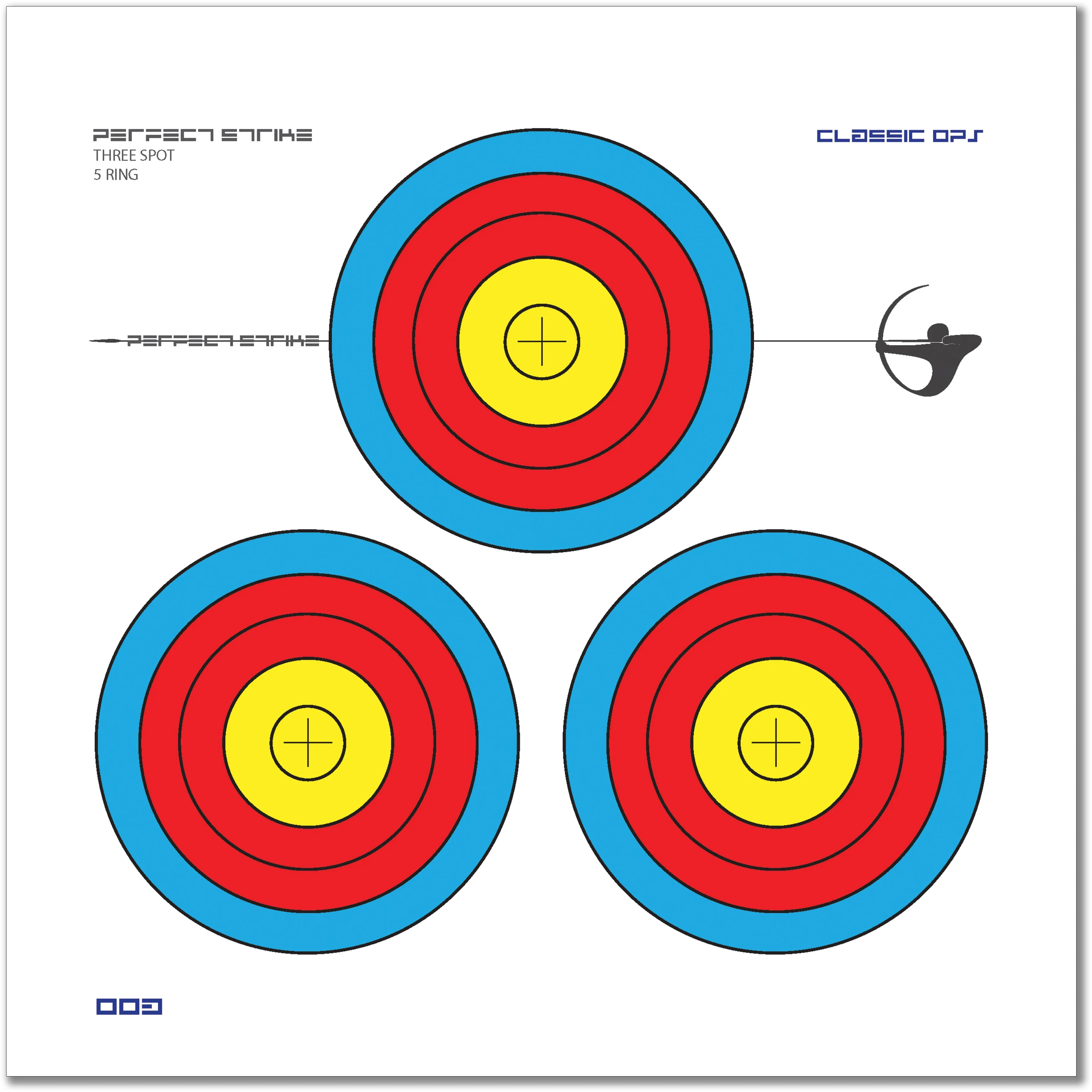 Perfect Strike Archery TARGETS. Classic OPS 003. (12" x 12") (12 Targets)