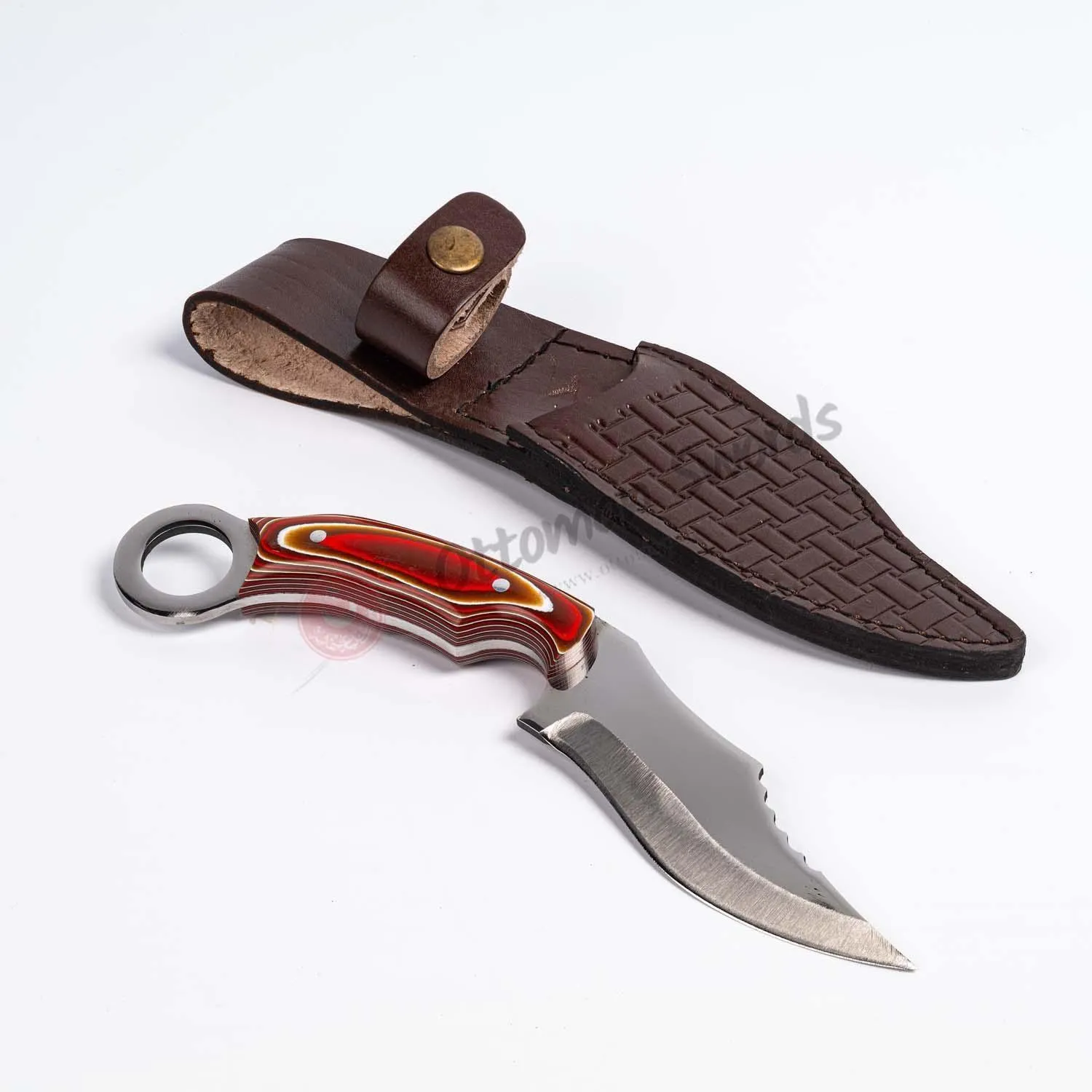 Personalized Karambit Knife Werzalit Handle 9"