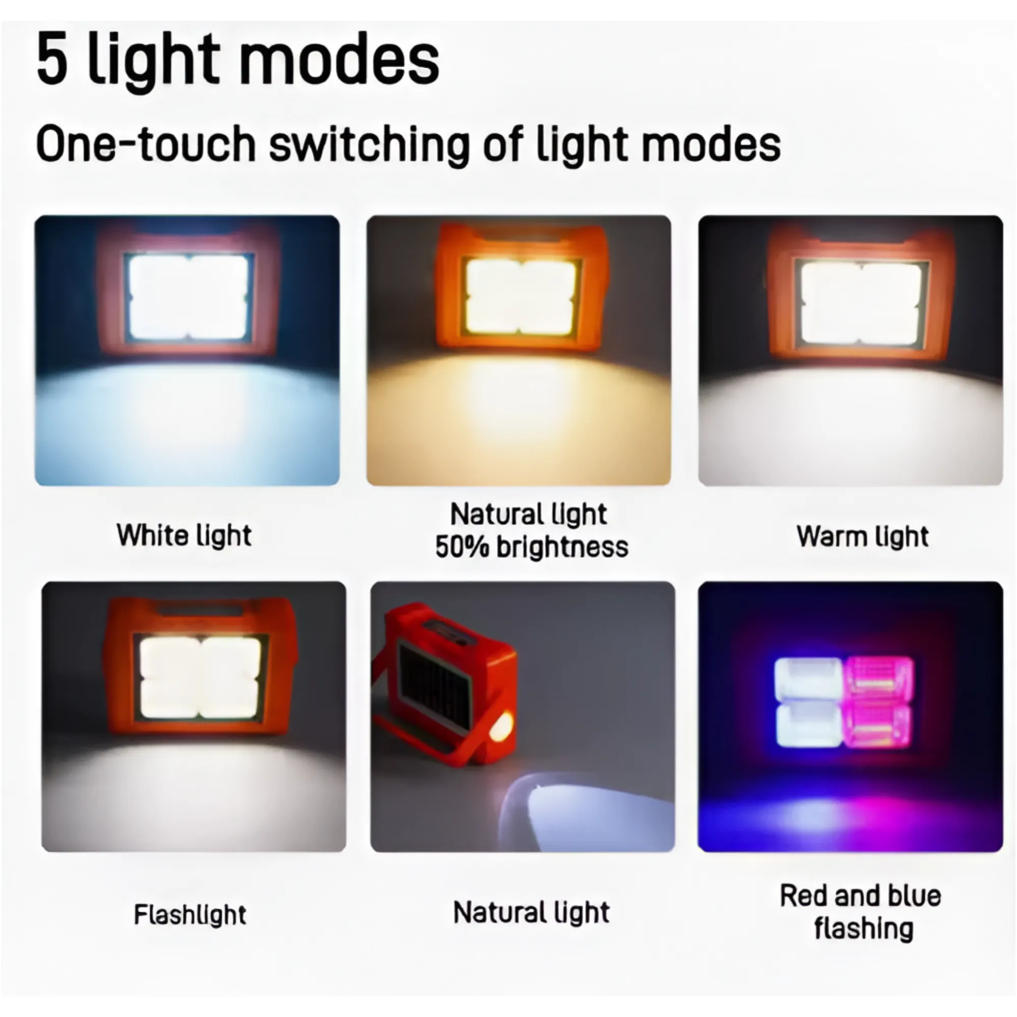Portable Solar LED Light - Multi-Functional, Waterproof Outdoor Lamp AB-TY22