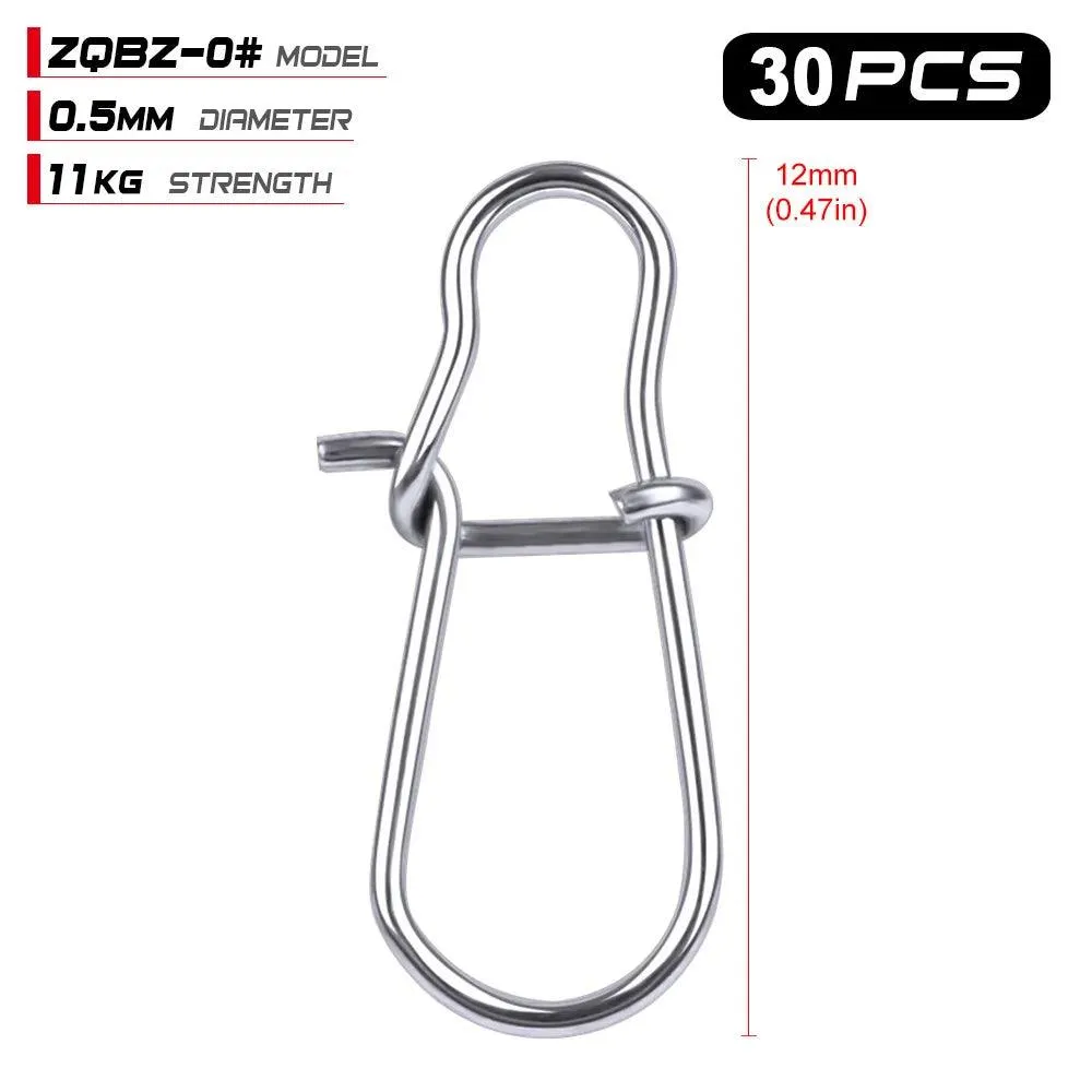 Proberos 30 pcs NiceFastlock Snap 12mm-33.5mm 0#-8#