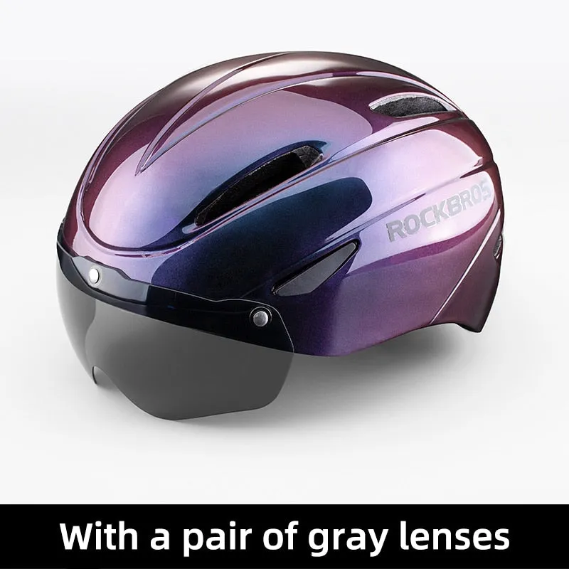 ROCKBROS Magnetic Goggles Bicycle Helmet