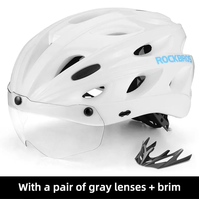 ROCKBROS Magnetic Goggles Bicycle Helmet