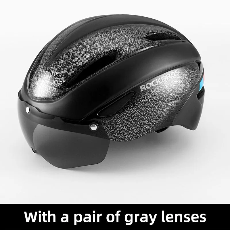 ROCKBROS Magnetic Goggles Bicycle Helmet