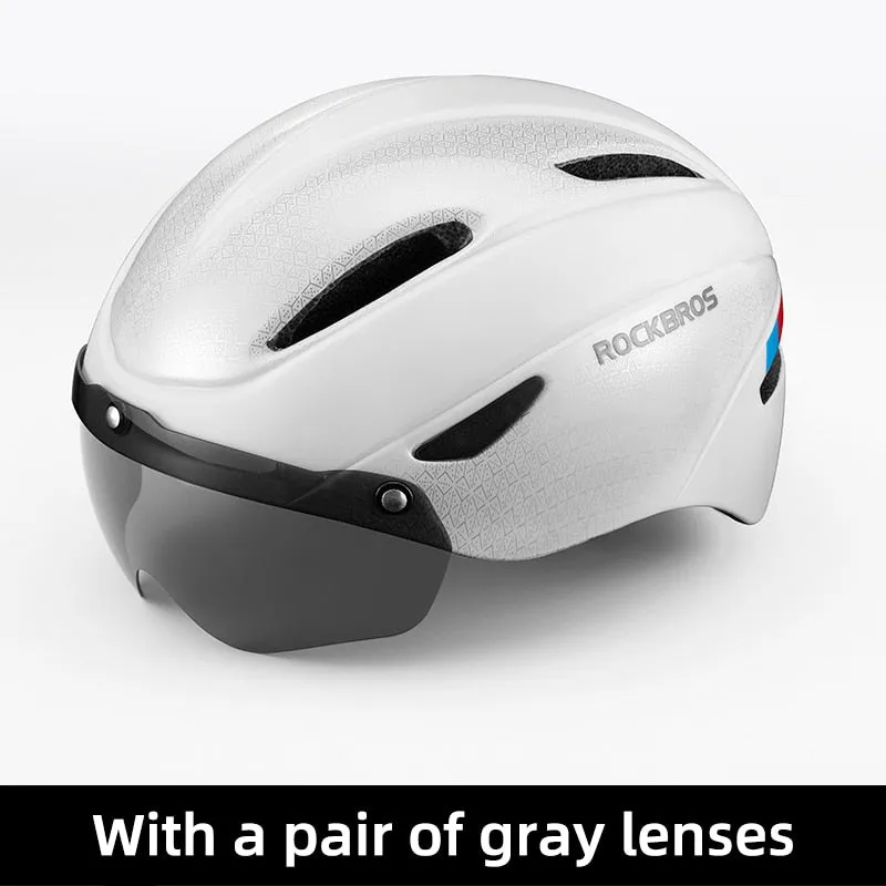 ROCKBROS Magnetic Goggles Bicycle Helmet