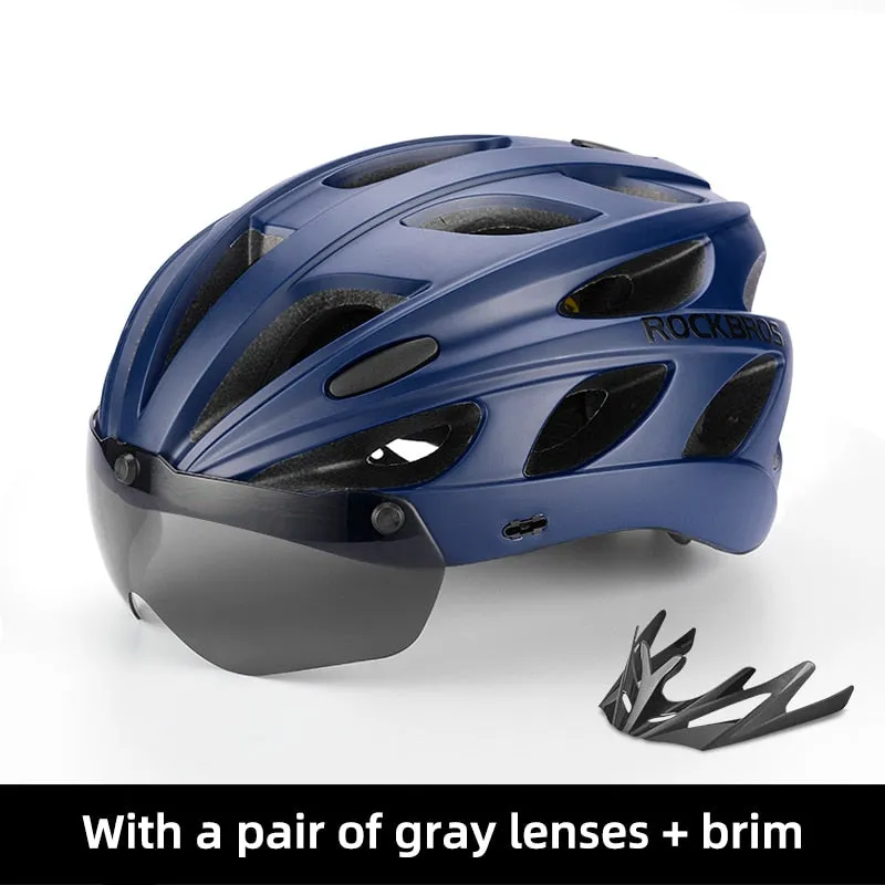 ROCKBROS Magnetic Goggles Bicycle Helmet