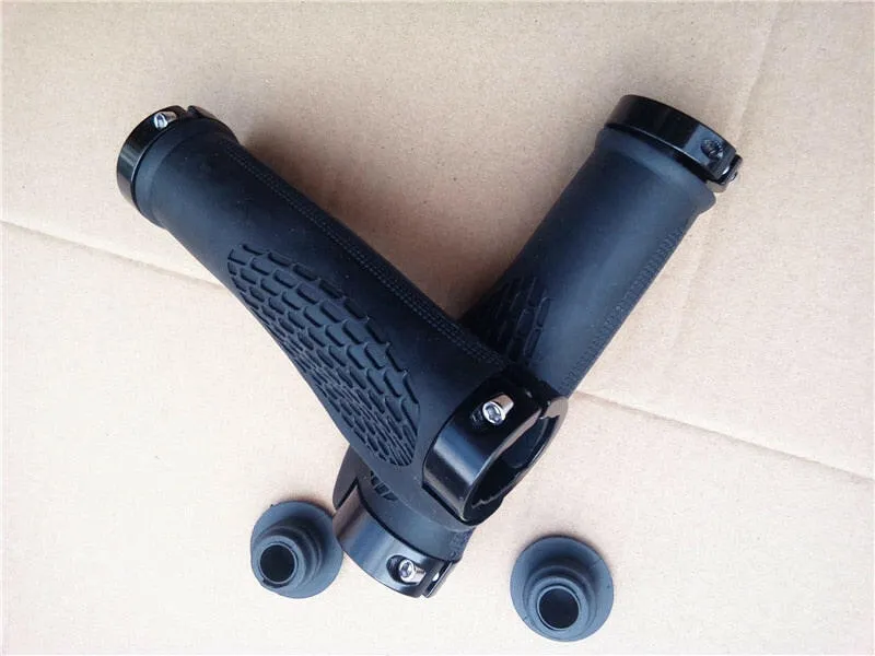 Rubber Bike Handlebar Grip Anti-Skid Ergonomic Mountain MTB Cycling Parts Bicycle Grips Black Gold Red Blue