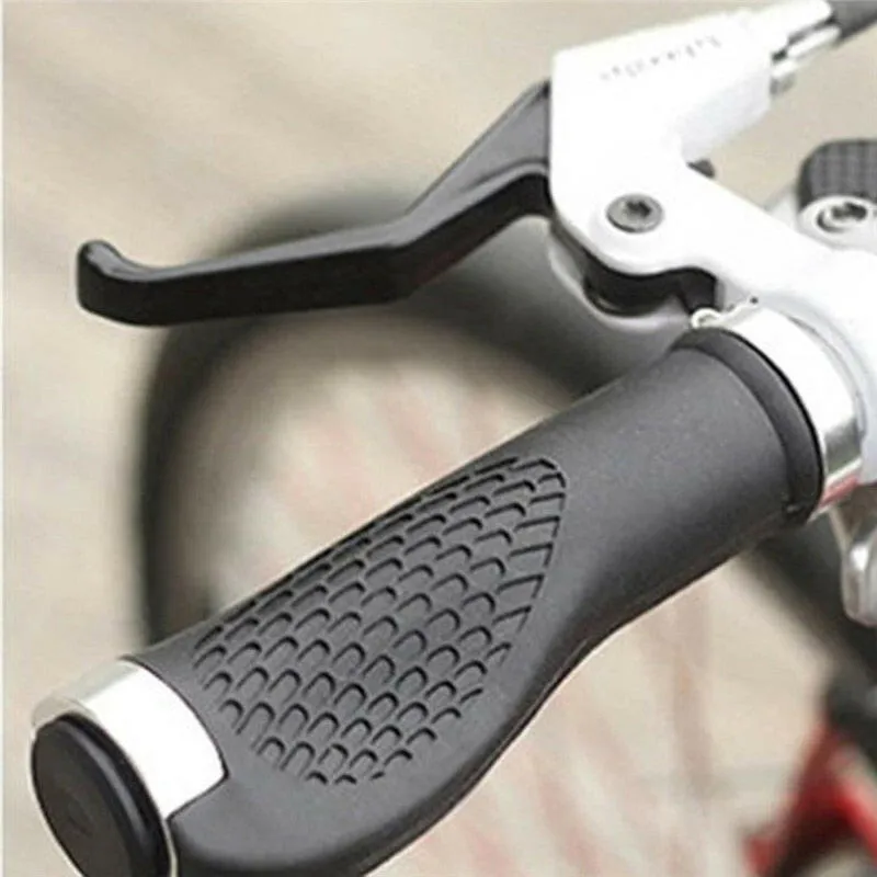 Rubber Bike Handlebar Grip Anti-Skid Ergonomic Mountain MTB Cycling Parts Bicycle Grips Black Gold Red Blue