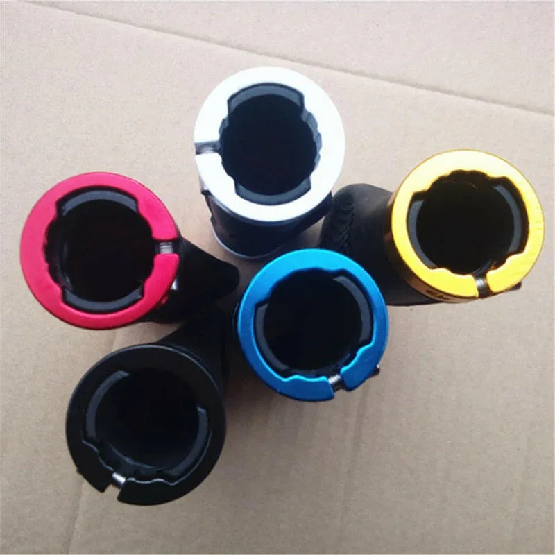 Rubber Bike Handlebar Grip Anti-Skid Ergonomic Mountain MTB Cycling Parts Bicycle Grips Black Gold Red Blue