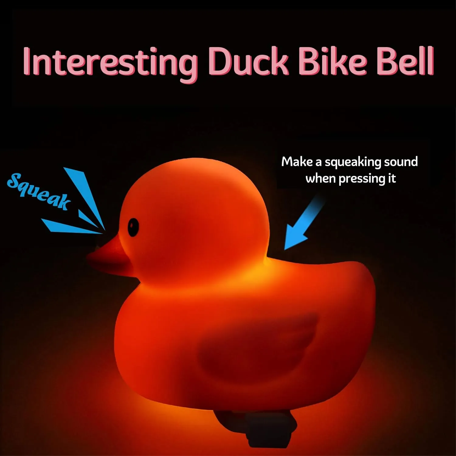 Rubber Duck Car Ornaments, 2Pcs Yellow Duck Car Dashboard Decorations Squeeze Duck Bicycle Horns with Propeller Helmet