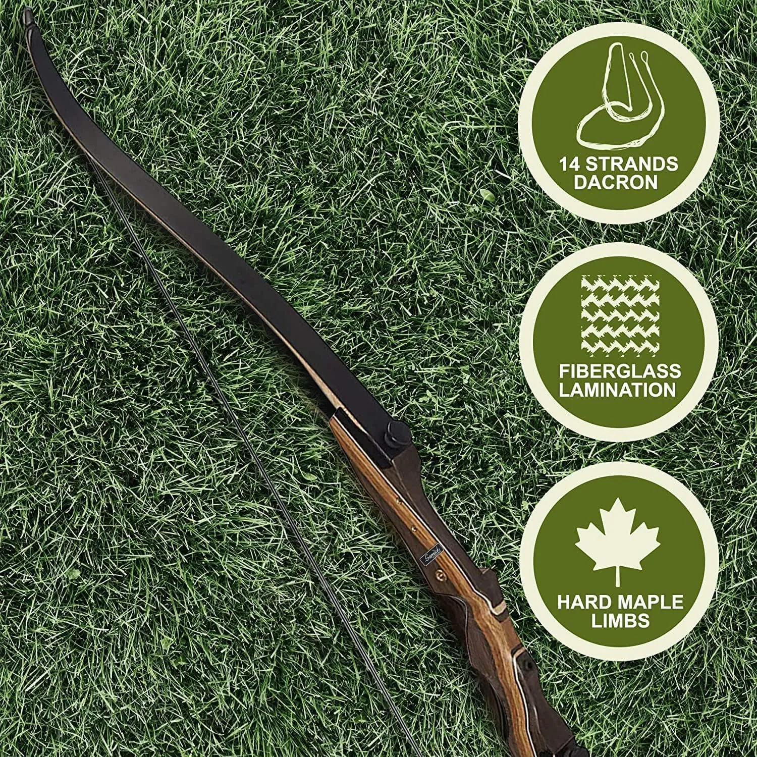 Samick Sage Archery Takedown Recurve Bow 62-inch - Right & Left Handed - 25-60lb - Archery Recurve Bows for Teens & Adults - Beginners to Advanced, Hunting & Target Practice