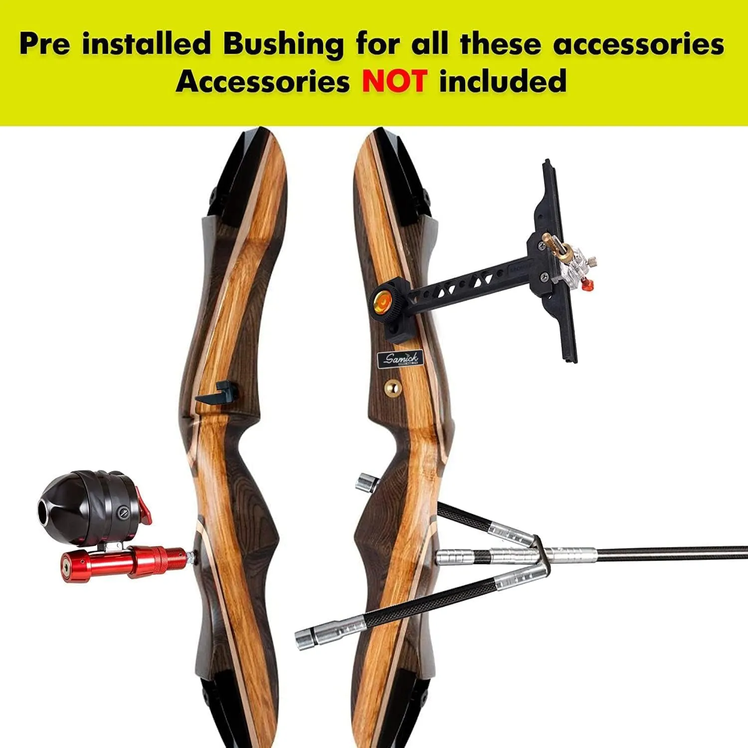 Samick Sage Archery Takedown Recurve Bow 62-inch - Right & Left Handed - 25-60lb - Archery Recurve Bows for Teens & Adults - Beginners to Advanced, Hunting & Target Practice