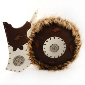 Shield and Quivers Archery Set Wolf head