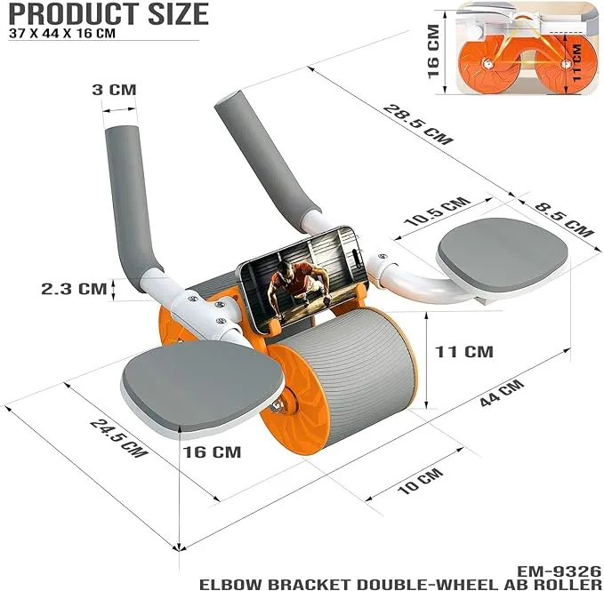 SKY LAND Automatic Elbow Support Rebound Abdominal Roller Wheel EM-9362
