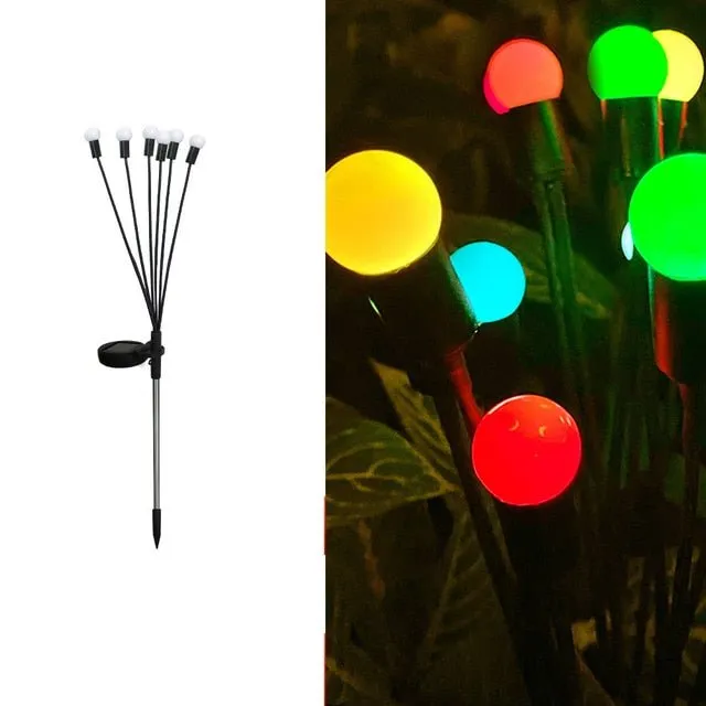 Solar Firefly Lights - LED Outdoor Waterproof Lights for Garden, Lawn
