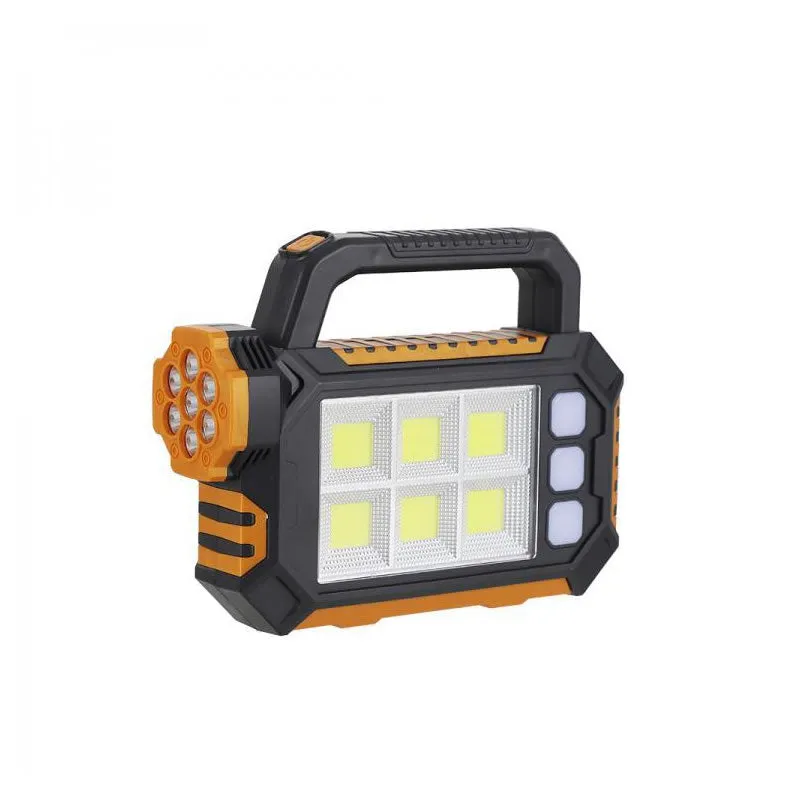 Solar Powered 6Cob   1Led Portable Work Light Fa-8029-1-B