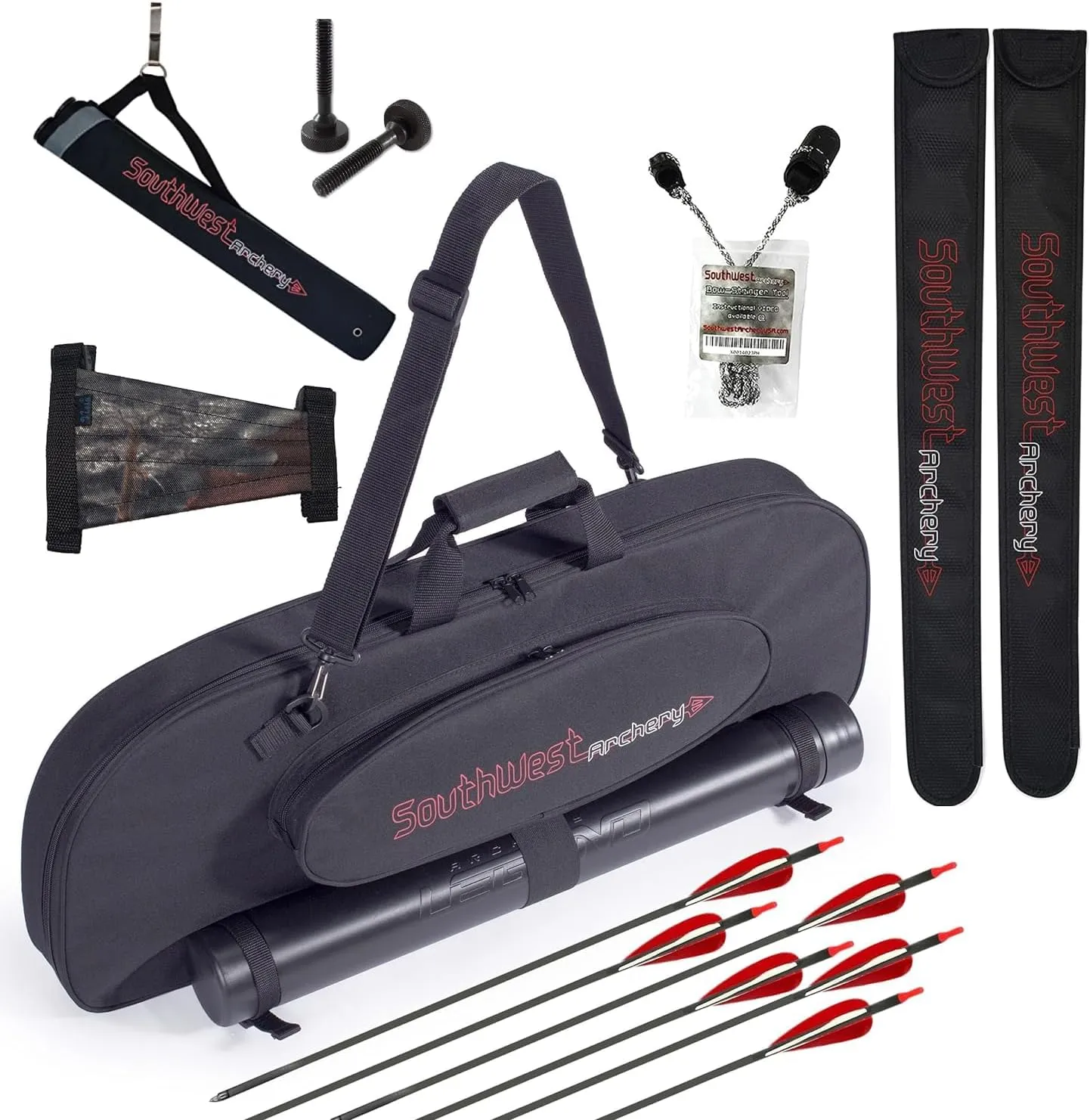 Southwest Archery Universal Takedown Recurve Bow Accessory Kit  Durable, Professional Archery Accessories - Complete Archery Set
