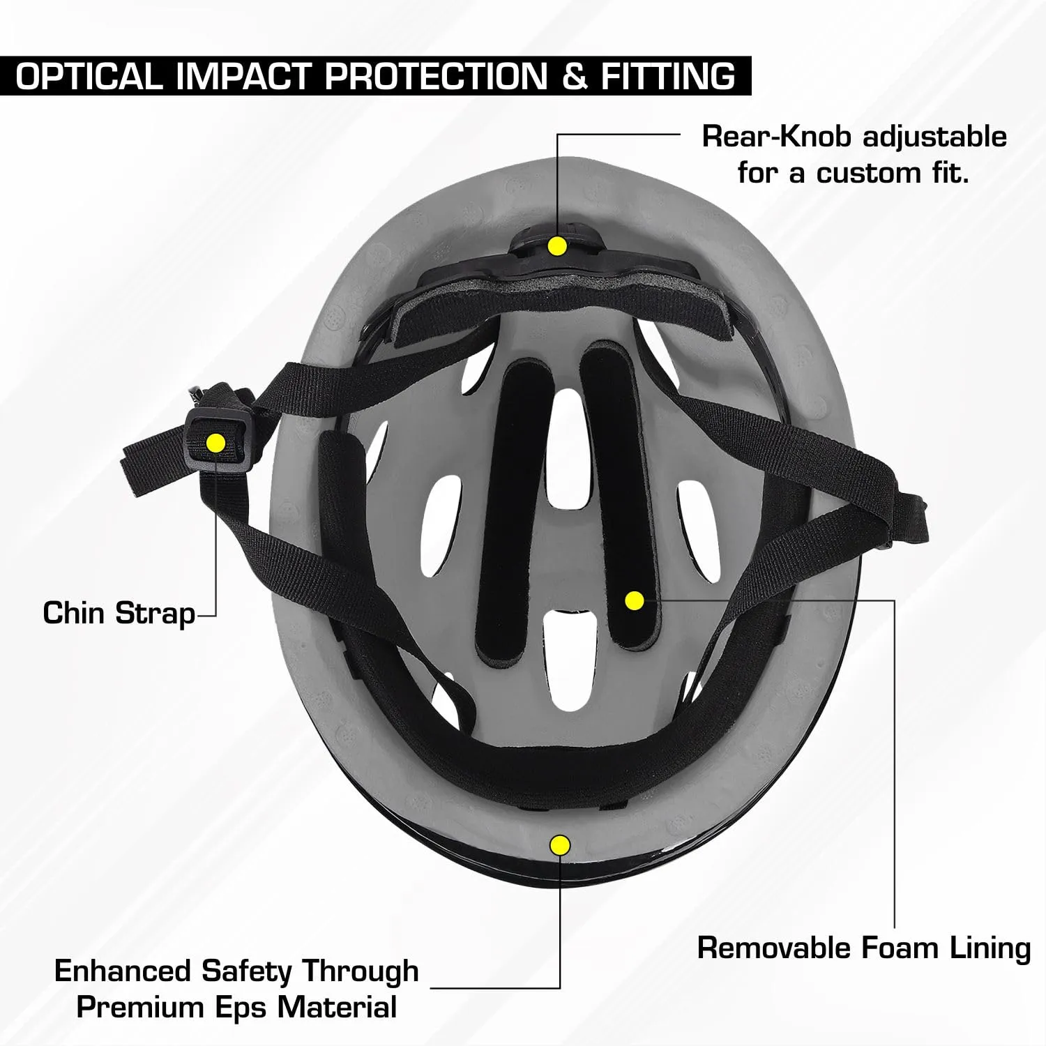 Strauss Adjustable Cycling Helmet , ELITE | Light Weight with Superior Ventilation | Mountain, Road Bike & Skating Helmet With Premium EPS Foam Lining| Ideal for Adults and Kids| Size: Junior (Black and Green)