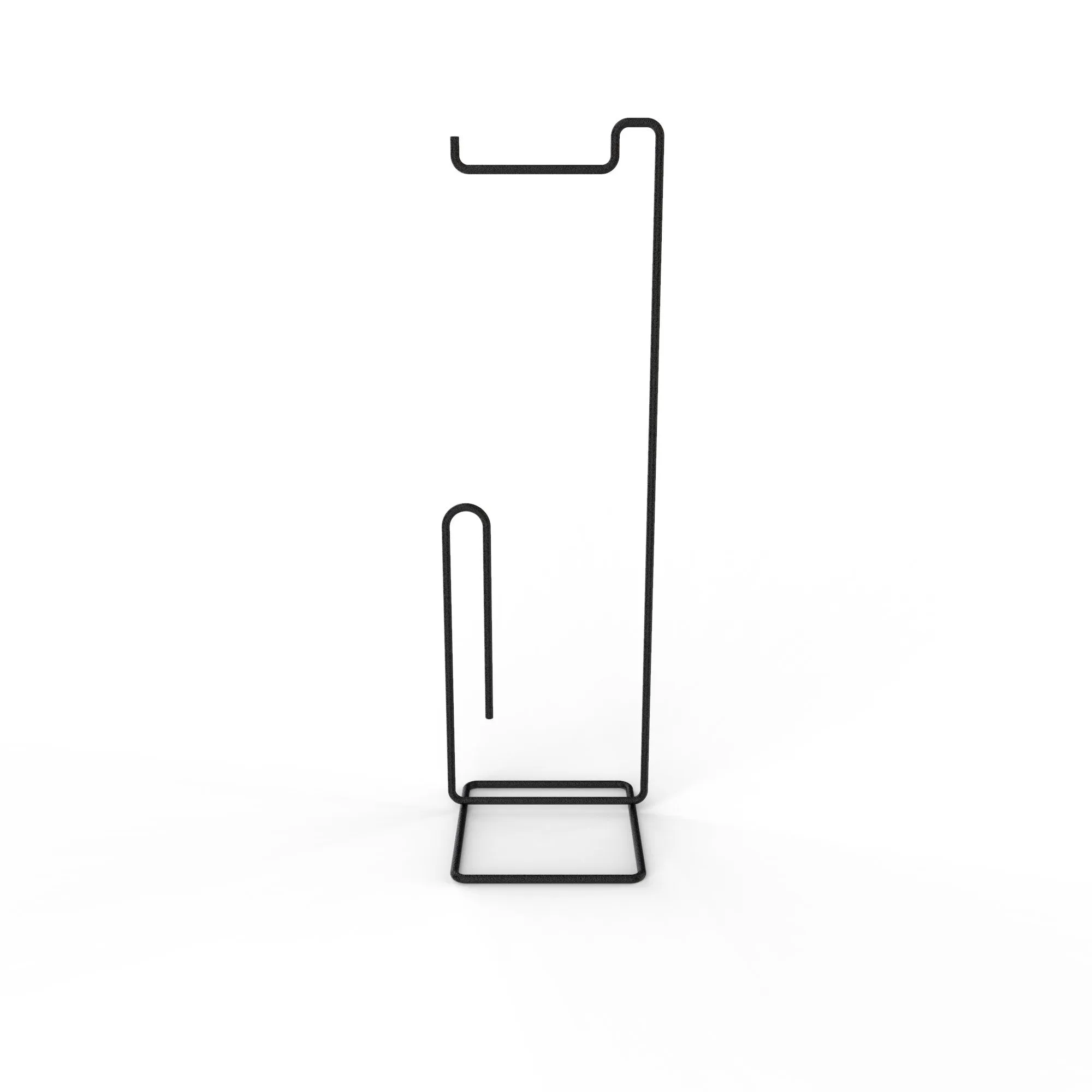 Toilet Roll Holder Stand (Square Design) Matt Black