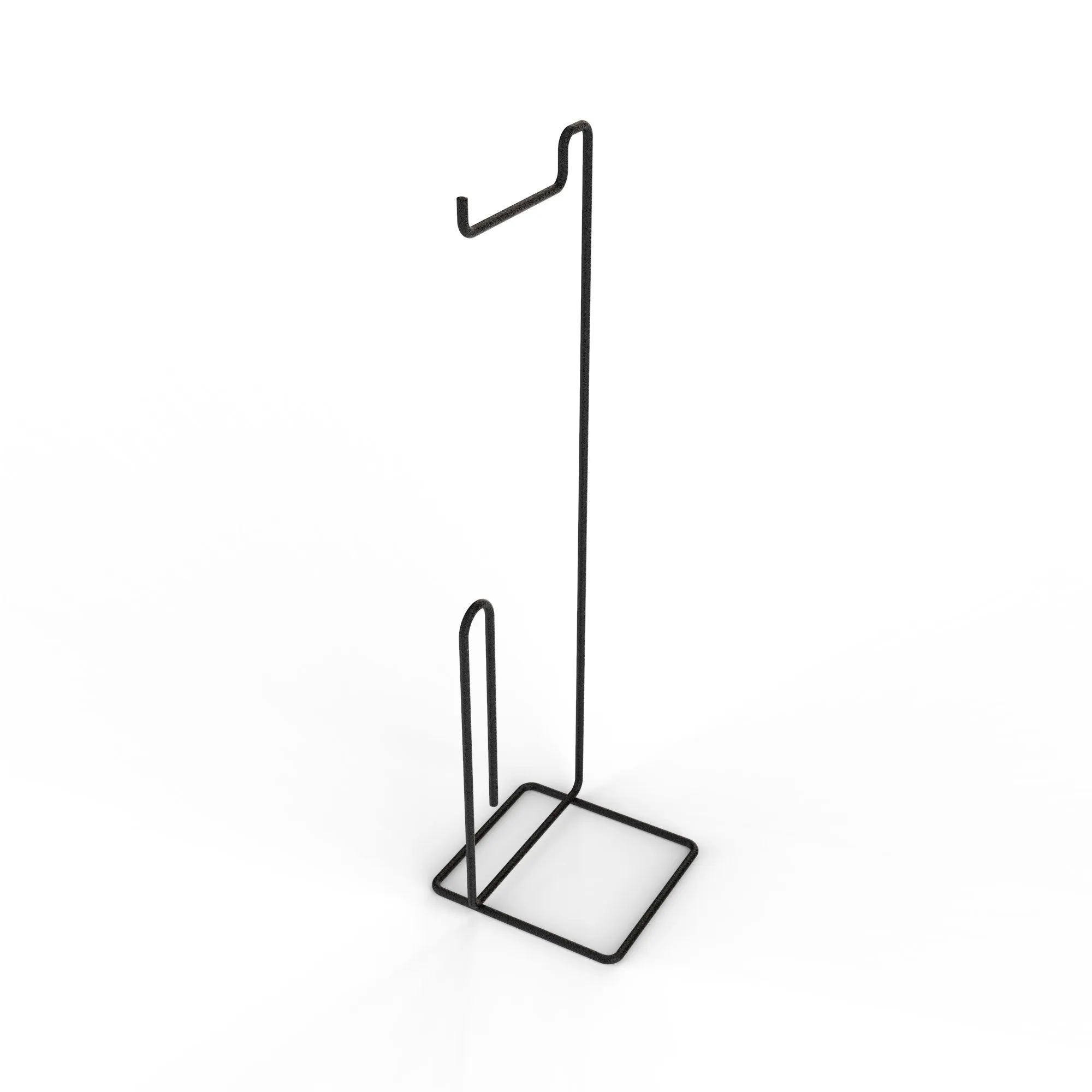 Toilet Roll Holder Stand (Square Design) Matt Black