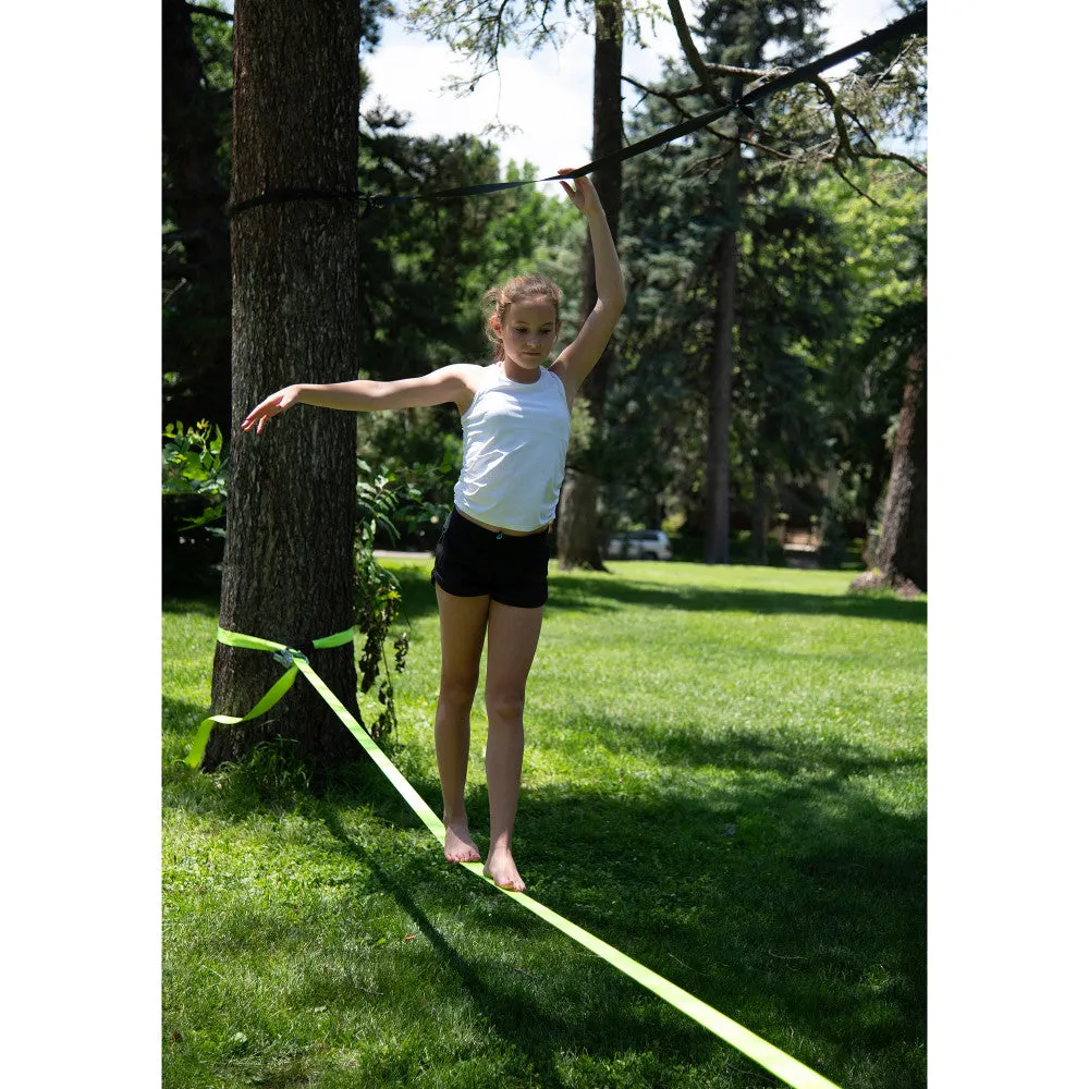 Treslines Classic Slackline 50ft - Kids Fun Balance Training Kit