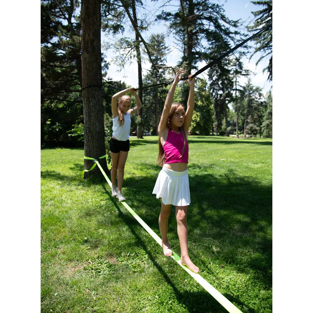 Treslines Classic Slackline 50ft - Kids Fun Balance Training Kit