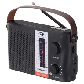 Trevi RA 7F25 BT Solar-Powered Multi-Band Portable Radio - Black | 026671